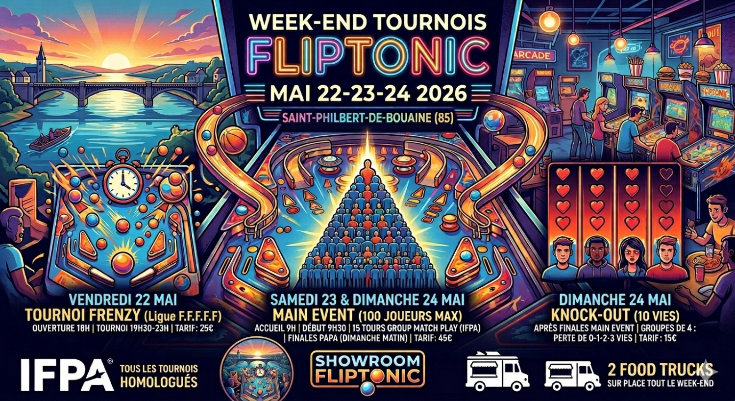 Affiche de Week-end Tournois Fliptonic